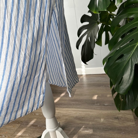 🛍️Rachel Zoe blue white sleeveless dress Size M - Picture 3 of 6